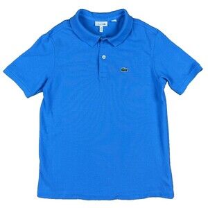 Lacoste Polo Blue Collar Shirt Kids Size 14